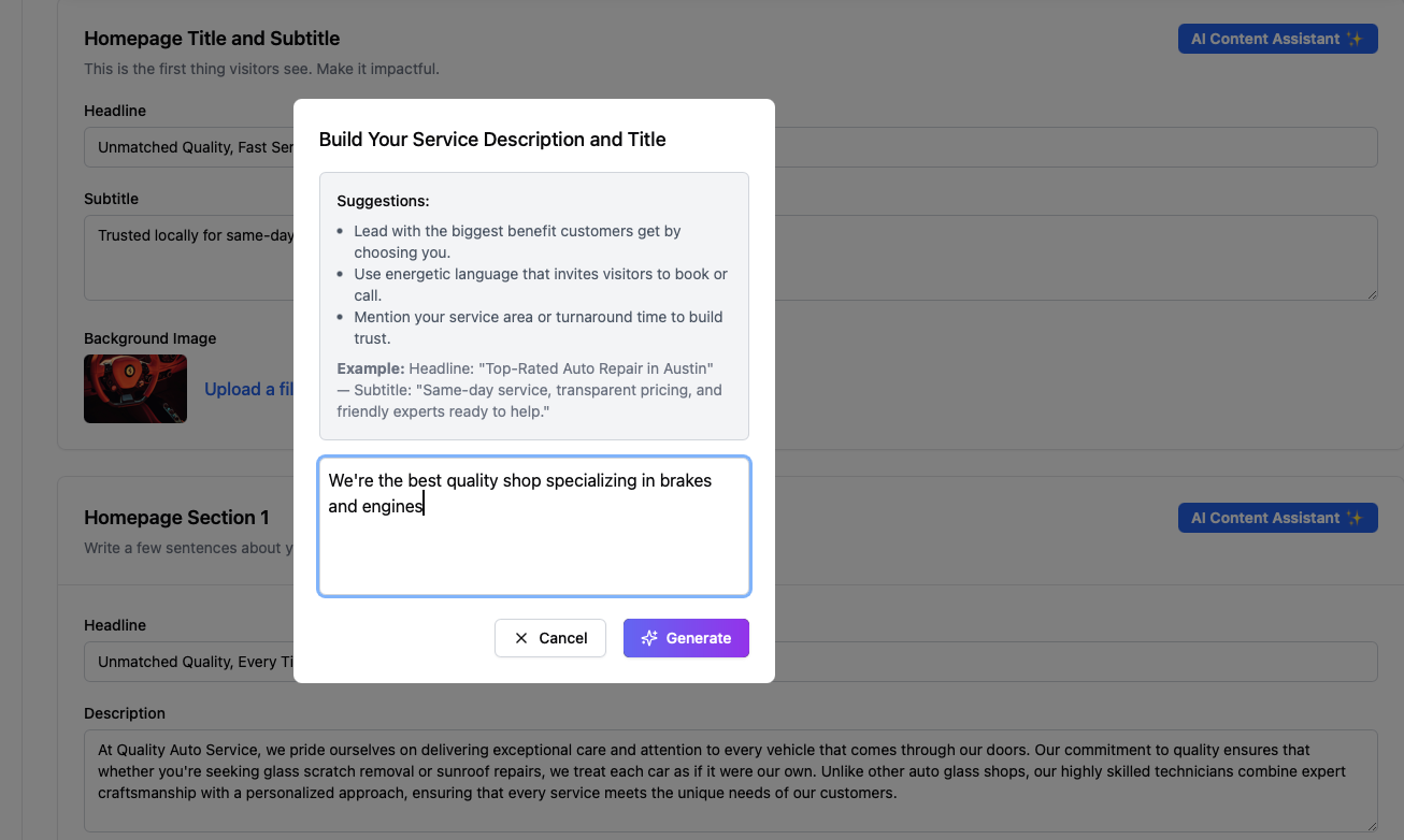 Let AI Write Your Content